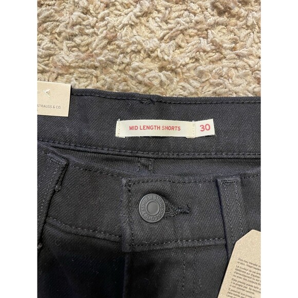 Levi's Women's Mid-Length Black Denim Jean Shorts, Size 30 - Picture 10 of 10